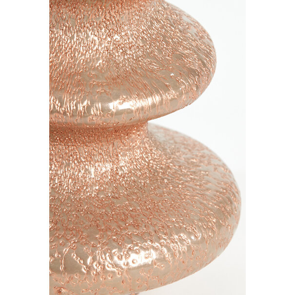Light en Living Vaas Ø20x34 cm GWETA glas donker  koper-koper