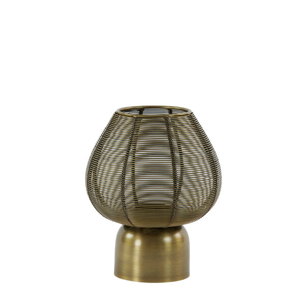 Light en Living Windlicht Suneko antiek brons - 2 maten