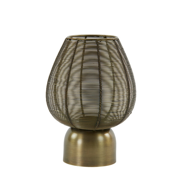 Light en Living Windlicht Suneko antiek brons - 2 maten