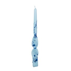 Kaars Swirly set van 4 - blauw