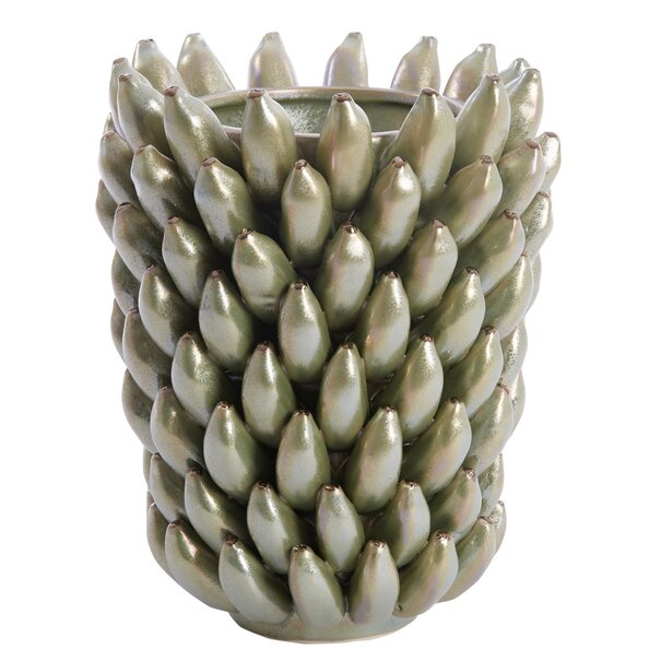 Light en Living Vaas Ø25,5x34 cm ZITA keramiek groen  parelmoer