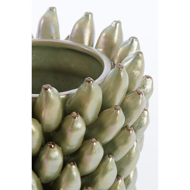 Light en Living Vaas Ø25,5x34 cm ZITA keramiek groen  parelmoer