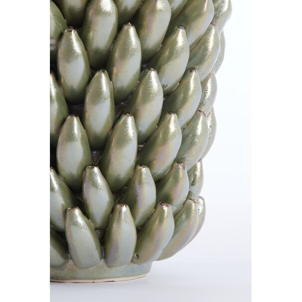Light en Living Vaas Ø25,5x34 cm ZITA keramiek groen  parelmoer