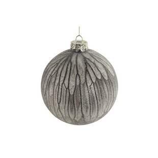 Kerstbal Ribes L grijsbruin - Ø12CM