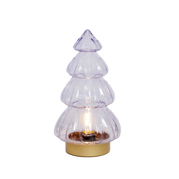 Light en Living Tafellamp LED Ø15x28 cm TREE lila-goud