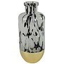 Vaas Bilbao fles zwart wit goud L