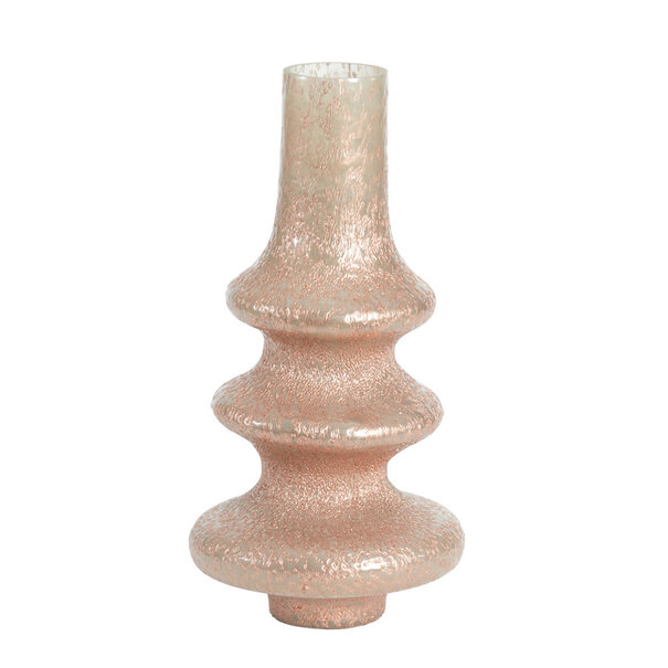 Light en Living Vaas Ø23x40 cm GWETA glas licht  koper-koper