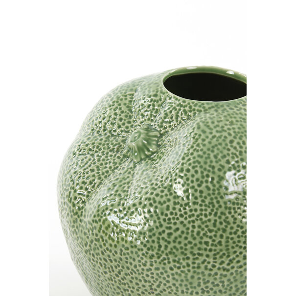 Light en Living Light & Living Vaas Orange - Keramiek - Groen - 20,5x19,5x18,5 cm
