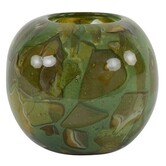 Vaas Ø18x15,5 cm BEAUFORT glas groen-donker olijf groen