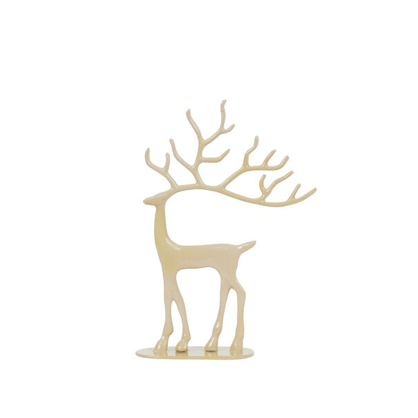 Light en Living Ornament 17x6x24 cm DEER glanzend  zand