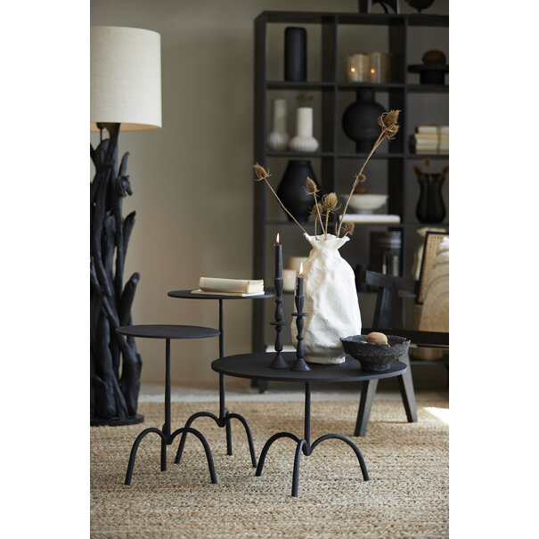 Light en Living Kandelaar Ø7x28,5 cm CASANDRA mat  zwart