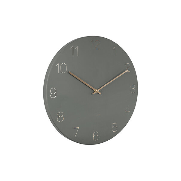 Karlsson Wandklok Charm Engraved Numbers groen Ø 40 cm