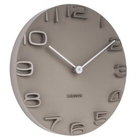 Wandklok On The Edge grijs  Ø 42