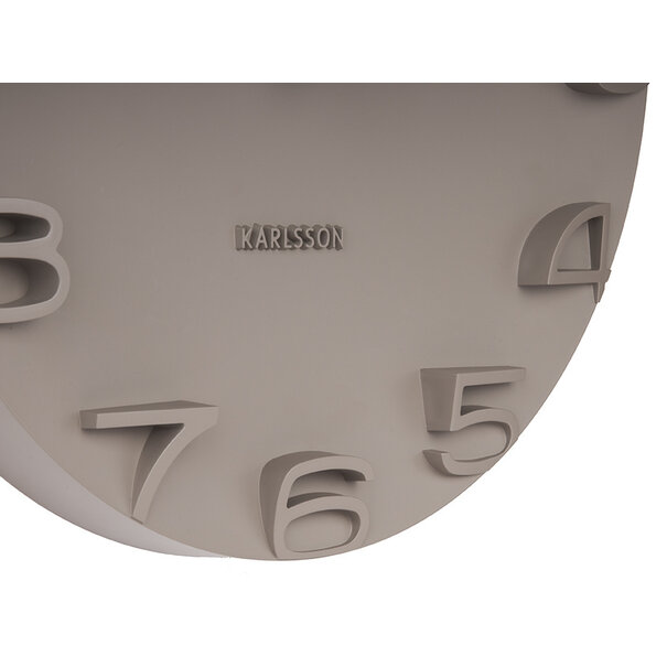 Karlsson Wandklok On The Edge grey  Ø 42
