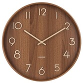 Wandklok Pure Medium Dark Wood Ø 40 cm