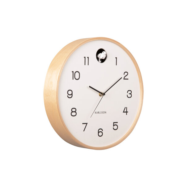 Karlsson Wandklok Natural Cuckoo wit Ø 31.5 cm