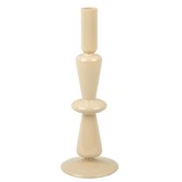 Kandelaar Sparkle Tall zandbruin - Glazen kandelaar voor sfeervol interieur