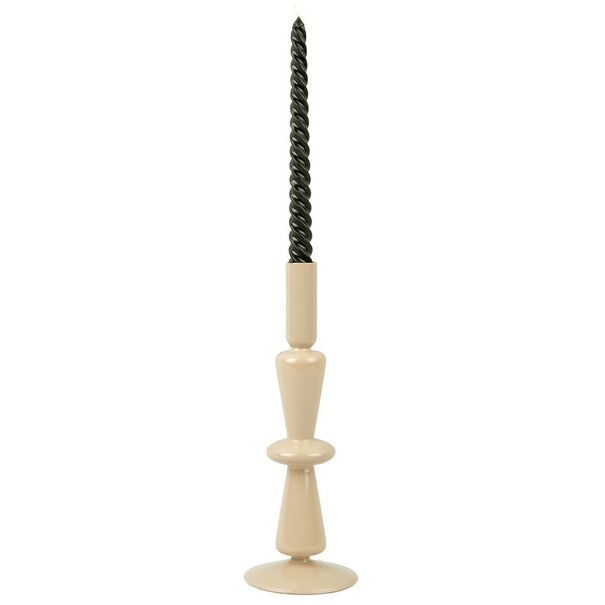 Present Time Kandelaar Sparkle Tall zandbruin - Glazen kandelaar voor sfeervol interieur