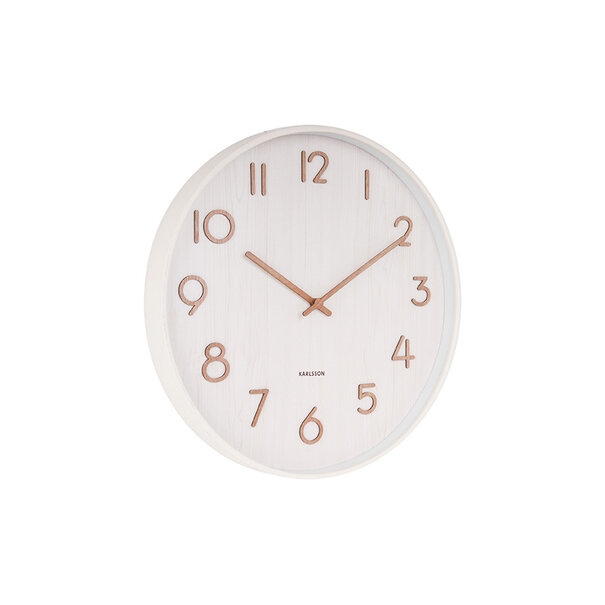Karlsson Wandklok Pure wit Ø 40 cm