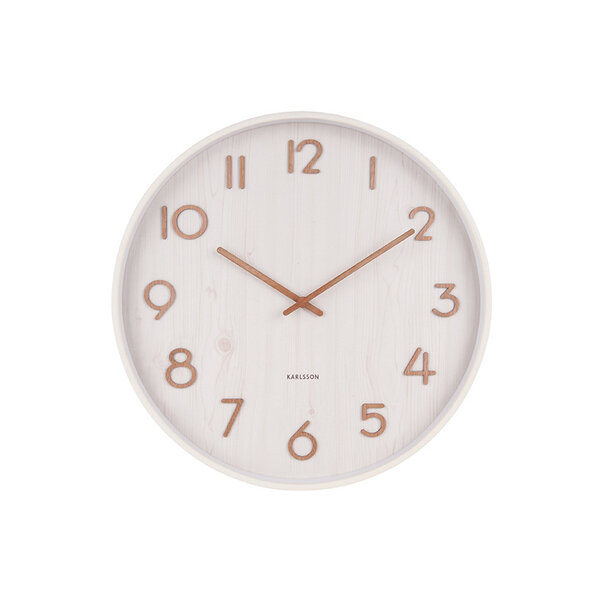 Karlsson Wandklok Pure wit Ø 40 cm