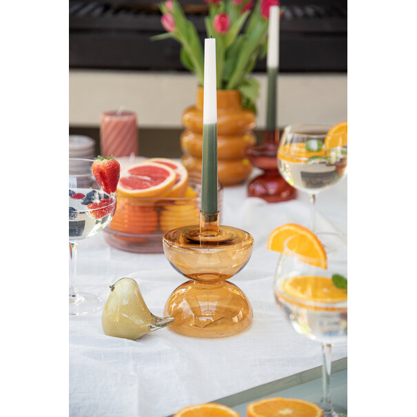 Present Time Set kaarsen Ombre donkergroen