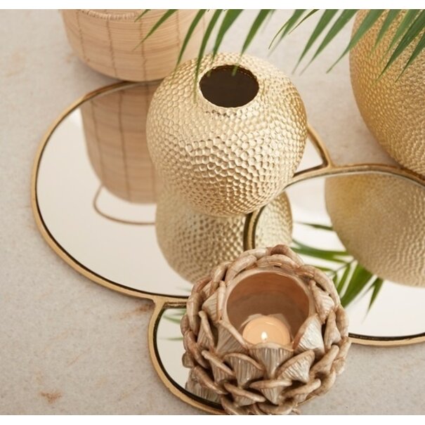 Light en Living Plateau DALENA glas goud - 2 maten