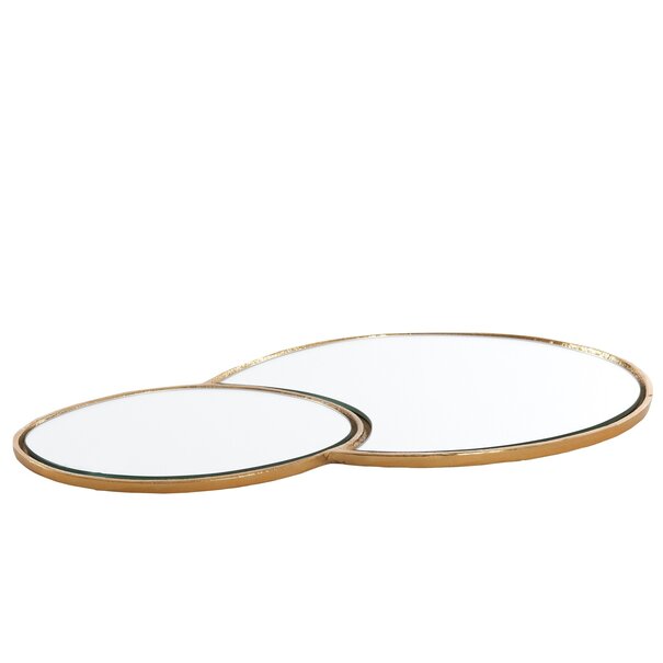 Light en Living Plateau DALENA glas goud - 2 maten