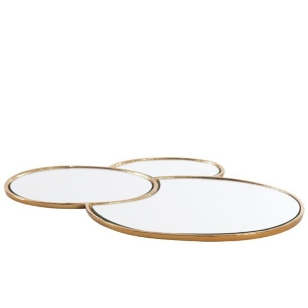 Light en Living Plateau DALENA glas goud - 2 maten