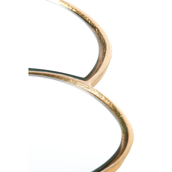 Light en Living Plateau DALENA glas goud - 2 maten