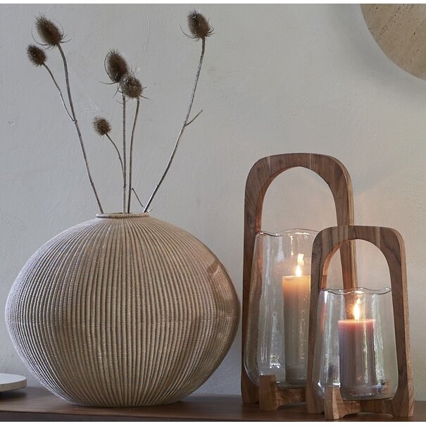 Light en Living Vaas deco Ø35x26,5 cm VALERIE licht  bruin
