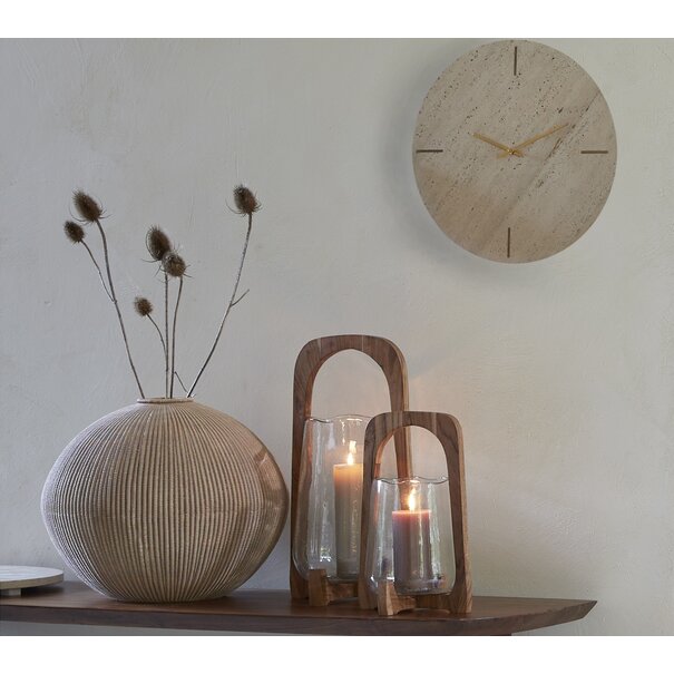 Light & Living Vaas deco Ø35x26,5 cm VALERIE licht  bruin