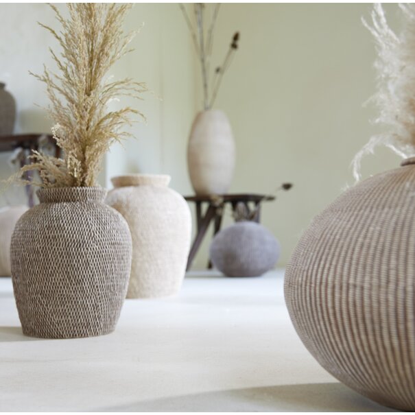 Light en Living Vaas deco Ø35x26,5 cm VALERIE licht  bruin