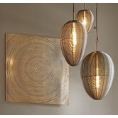 Wandornament 60x1,5x60 cm LOLITA  antiek brons