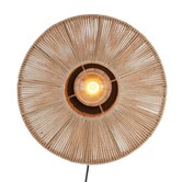Wandlamp Ø43x43 cm LYRA naturel+mat  zwart