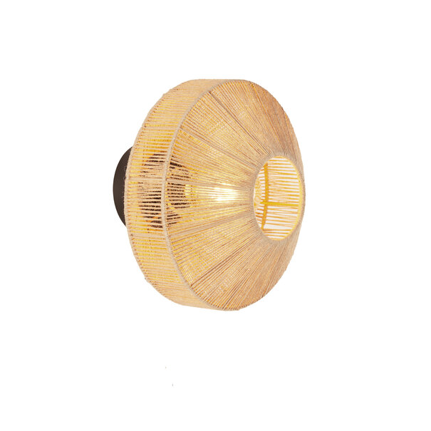 Light en Living Wandlamp Ø43x43 cm LYRA naturel+mat  zwart