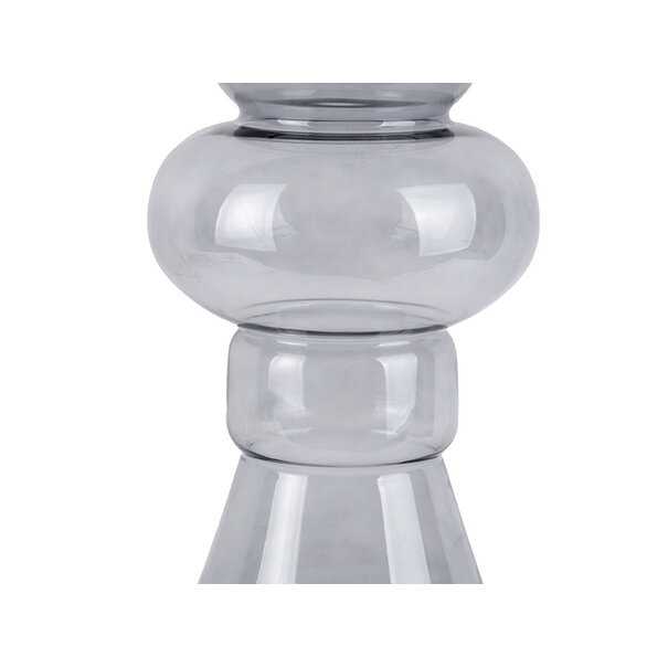 Present Time Vaas Morgana glas groot donkergrijs