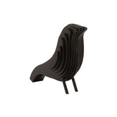 Ornament Statue Silouette vogel MDF groot zwart