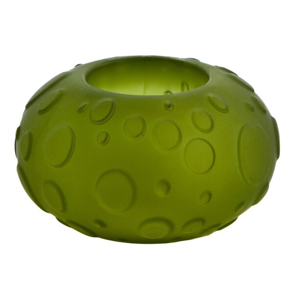 Light en Living Theelicht FINLEY glas mat licht groen - 2 afmetingen