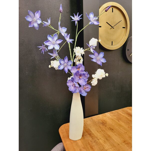 Light en Living Vaas 11,5x10x40 cm MERZO keramiek  ecru