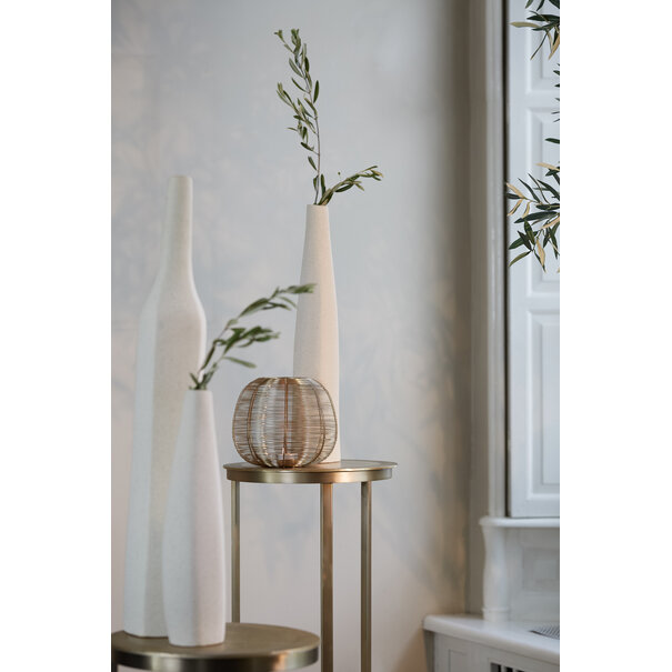 Light en Living Vaas 11,5x10x40 cm MERZO keramiek  ecru