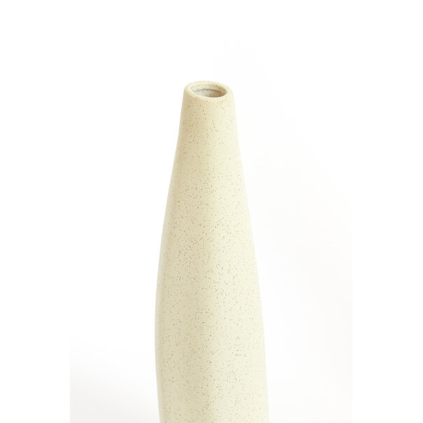Light en Living Vaas 11,5x10x40 cm MERZO keramiek  ecru