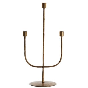 Kandelaar 3L 22,5x15x45,5 cm NICOLE  antiek brons