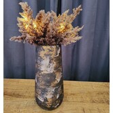 Astilbe boeket met LED verlichting donkerbruin