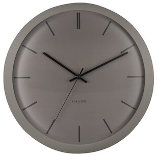 Klok Nirvana Globe warm donkergrijs Ø 40 cm