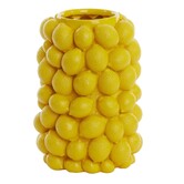 Vaas deco LEMON geel - 33 cm hoog