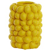 Vaas deco LEMON geel - 41 cm hoog