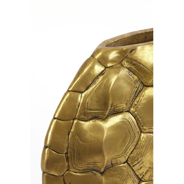 Light en Living Vaas deco  TURTLE antiek  brons 40 cm hoog