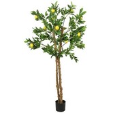 Kunstplant Limon groen citroen 170 cm hoog