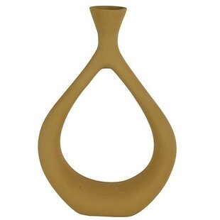 Vaas Laine S mosterd geel 34 cm hoog