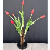 Boeket kunstbloemen Tulip rood